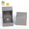 Small custom Logo PU leather wedding ring jewelry box earring velvet display boxes