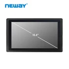 1366x768 Front IP65 VGA/HDM-I/DVI 16:9 Ratio LCD touch Monitor 15.6 inch industrial display