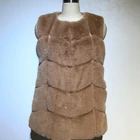 Hot Selling Lady Faux Rabbit Fur Winter Vest Quality Soft Fur Waist Coat