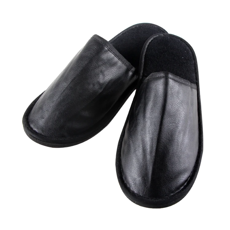 black bedroom slippers