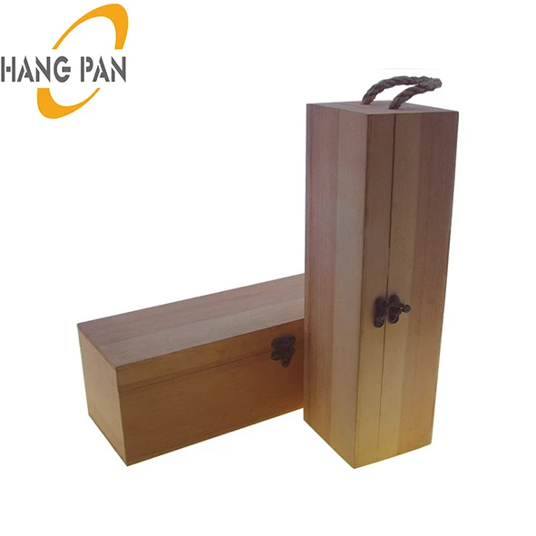 high quality customized wooden packaging gift glass box wine