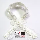Lace Decorative Lace Chemical Lace Scalloped Chemical Lace Shabby Rose Flower With Pearl Mesh Decorative Trimming For Dress