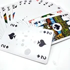Custom Casino Quality Waterproof Plastic Playing Card Wholesale Gold edge Game Cards Poker Manufacturer For Adults