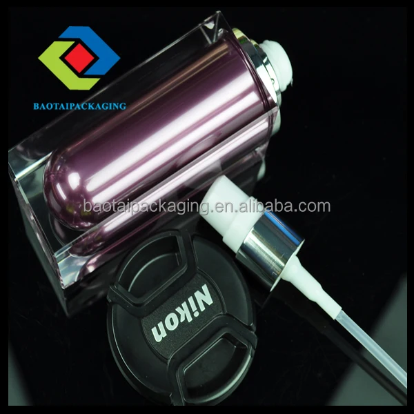 ホットselling15ML 30ミリリットル50ミリリットル新しいカラフルなユニークなスクエア形状プラスチックアクリル化粧ローションボトルでポンプ仕入れ・メーカー・工場