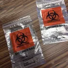 LDPE 4 layer zip lock biohazard bag with pocket