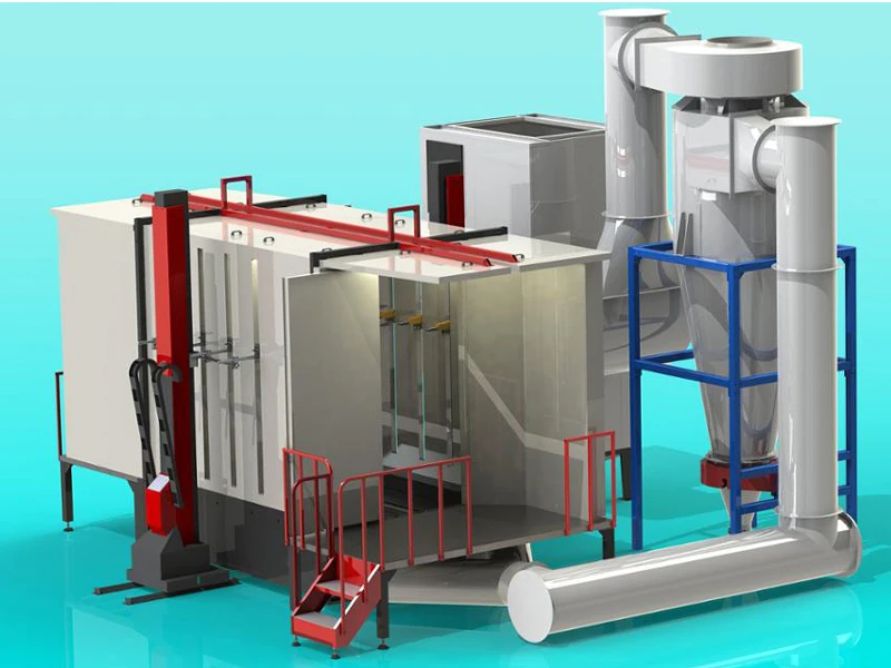details powder coating spray booth a