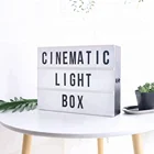 White Cinematic Style A4 Cinema Light Box Decorative LED Lightbox with Letters Advertising Light Box