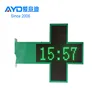 Hot Sales Time Date Temperature Humidity LED Pharmacy cross Display Supplier