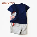 short sleeve clothing kids sets baby boys clothes set