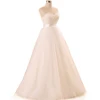 RSM6670 strapless simple cheap white tulle wedding dress plain white sweetheart wedding dress