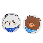 Factory custom women pocket mirror,cute bear plastic mirror