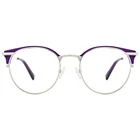 Korean style round solid color optical frame glasses