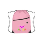 Custom Fashion Promotional Nylon Polyester Zipper Drawstring Backpack Bag