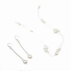 O818 Pearl vintage bridal headband crystal bridal party headband bridal hair accessory headband with earring set