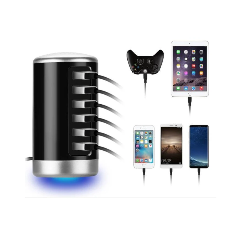 2019EU US UK AU Standard USB Multi-port Chargeur 30 W 6 Ports USB Haute Vitesse Station De Charge pour Plusieurs appareils USB Chargeur Mural - ANKUX Tech Co., Ltd