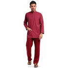New malaysia men clothing muslim long sleeves islamic clothing baju melayu