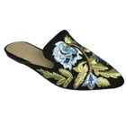 China Embroidered Ladies Summer Pointed Slippers,Flat Shoes Women