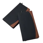 Wholesale custom men's PU/PVC leather travel wallet