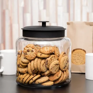 6l 2l wide mouth glass food/cookie storage jar/container with