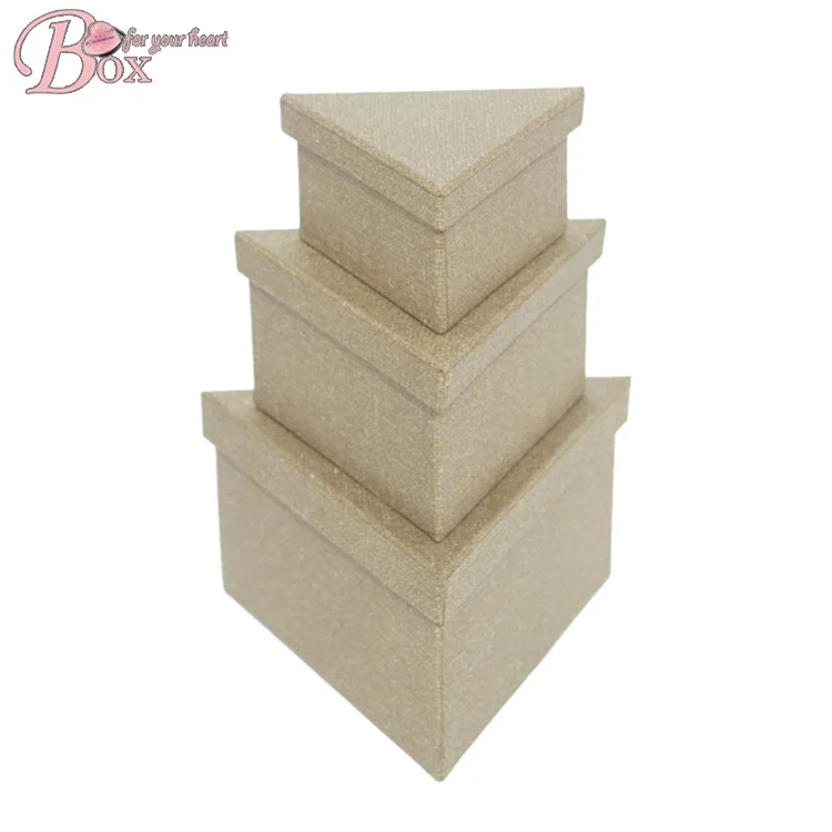Triangle Gift Toys Cardboard Box Storage Organizer