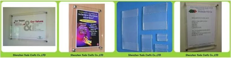 Bottom Load Countertop A4 8 5x11 Acrylic Ad Print Holder Bent