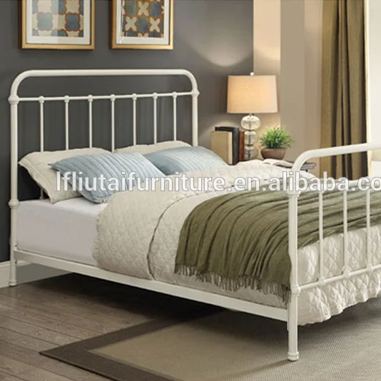 Metal Iron Bed Headboard And Footboard Sturdy Slats Included Black