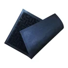 Custom logo high quality hotest polyester pile door mat