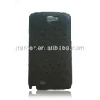 For Samsung Galaxy Note 2 Case Genuine Ostrich Leather Case for Galaxy Note II
