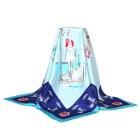 Silk Square Bandana 100% Silk Scarf Digital Printed Plain Georgette Hijab