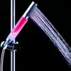 ABS material new design toothbrush shape handhold bathroom led shower head with colors changing