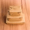 disposable take away kraft paper food packaging container