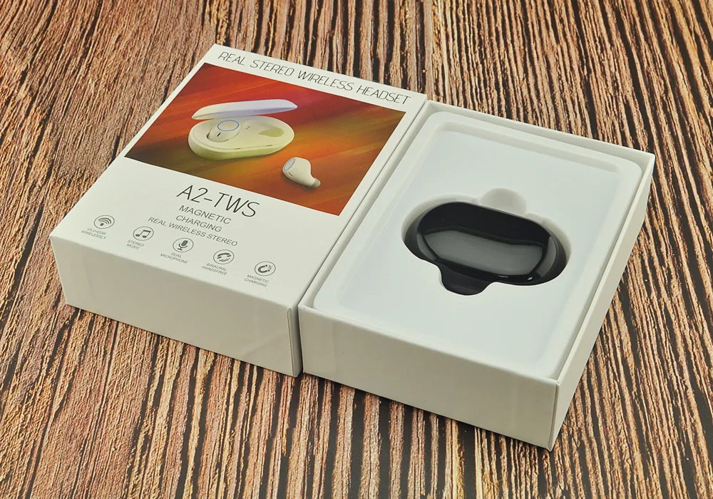 New Wireless Waterproof Earbuds Headset Earphone Headphone Charging Case LOGO OEM TWS-A2 - ANKUX.COM