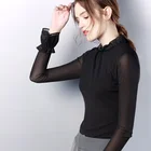 Fashion Sexy Design Women Long Sleeve Flouncing Slim T-Shirt