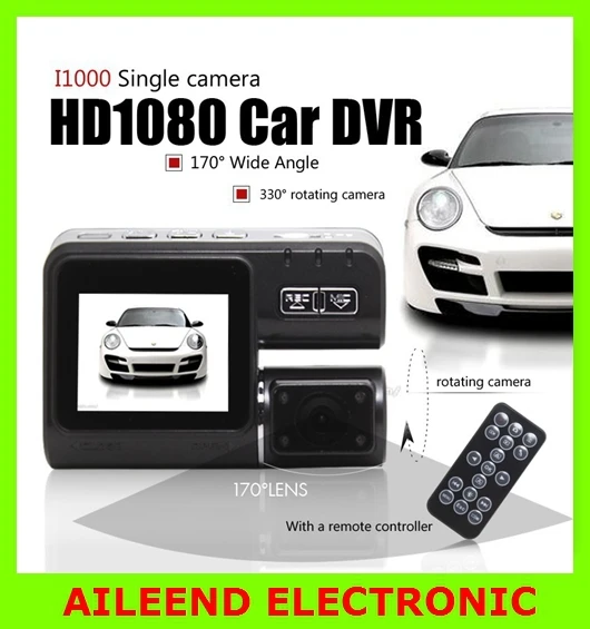 Full HD 720P Dash Cam Car DVR Video Car Camera Recorder Crash Camcorder G-sensor i1000