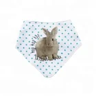 double layer infant race disable cotton bandana baby drool bibs