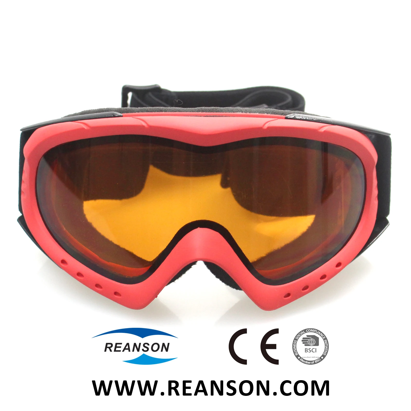 high quality black comfortable face foam ski goggles