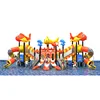 good quality ocean animal carton fish plastic children outdoor playground tunnel slides kids outdoor playground park