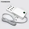 6 USB Power Strip,6-Outlet USB Commercial Power Strip Surge Protector with 6-Foot Power Cord and Rotating Plug