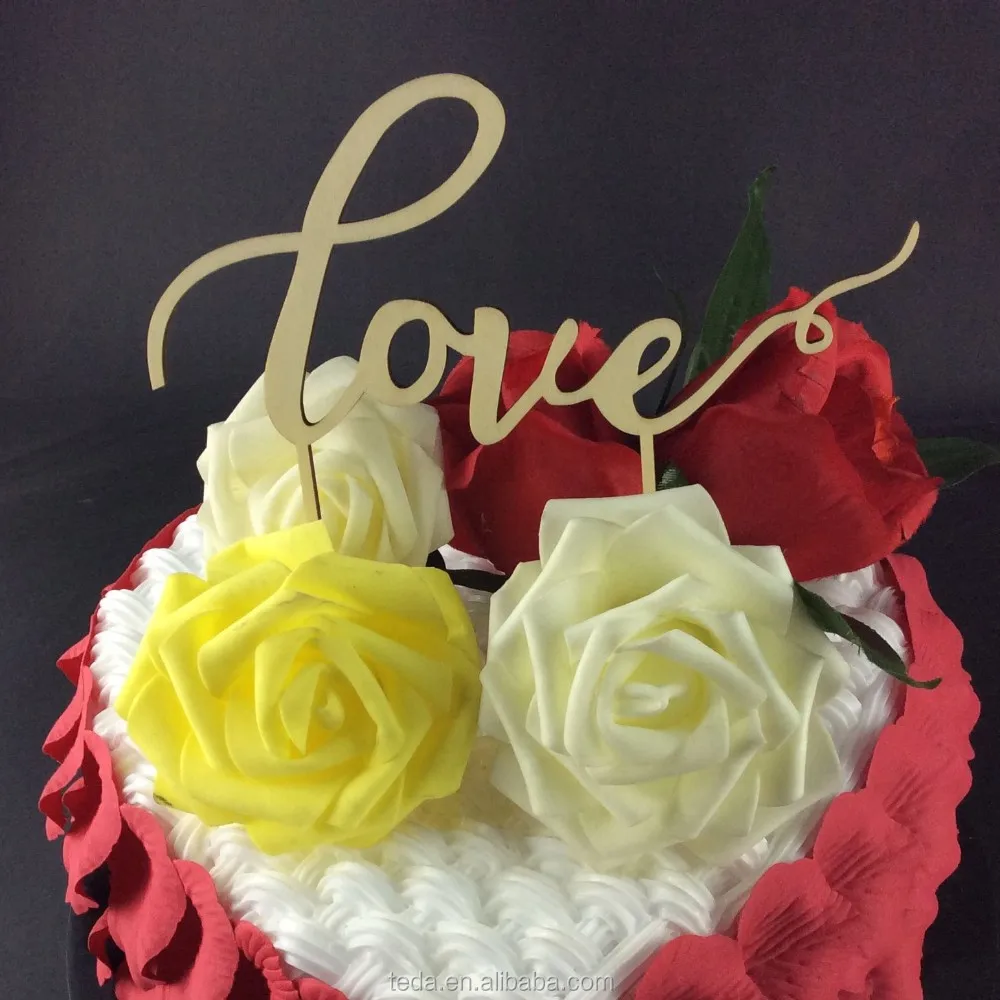 custom crown love cake topper