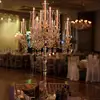 wholesale beautiful large crystal candelabra with hanging crystal chains for holidays