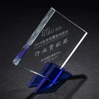 Manufacturer Wholesale Cheap Transparent Acrylic Award Trophy with Base