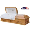 Casket manufacturer customized ANA Wooden solid Pine funeral Casket