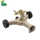 Brass Impact Sprinkler Zinc Wheel Base Garden Sprinkler