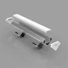 Anodize aluminum profile with extrusion pc cover for led strip light corner shape strip aluminum profilr for led