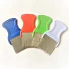 Professional Human Head Hair Anti Lice Nit Flea Tick Louse Comb With Stainless Steel Smooth Needles