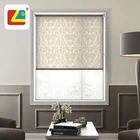 Korean Interior Window Sheer Shade Blinds Blackout Semi-Automatic Printing Cordless Roller Blinds