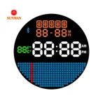 Custom size circle round digital watch lcd screen
