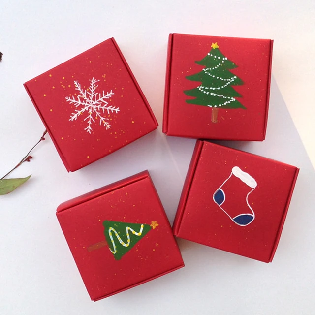 christmas calendar paper gift packaging chocolate box with foil