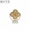 Mayco Cheap Unique Modern Design Fancy Golden Metal Decoration Digital Table Clock