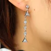 fashion jewelry drop shipping Cubic Zirconia Crystal Stone Wedding Bridal Earrings